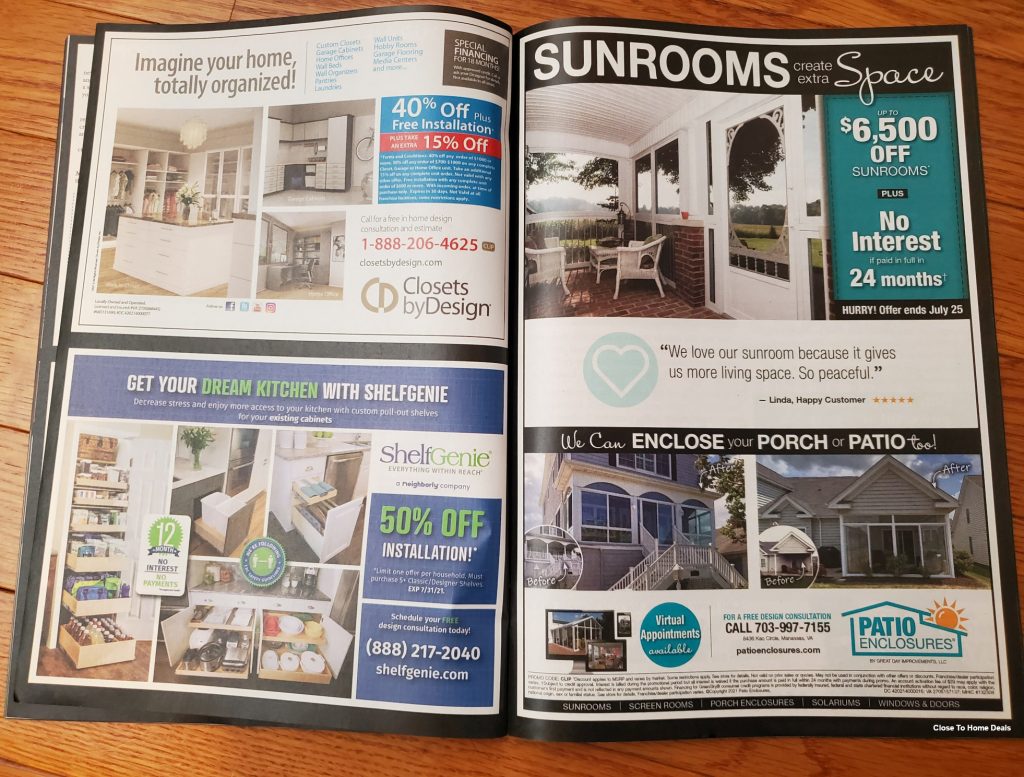 Close to home deals magazine spread 3